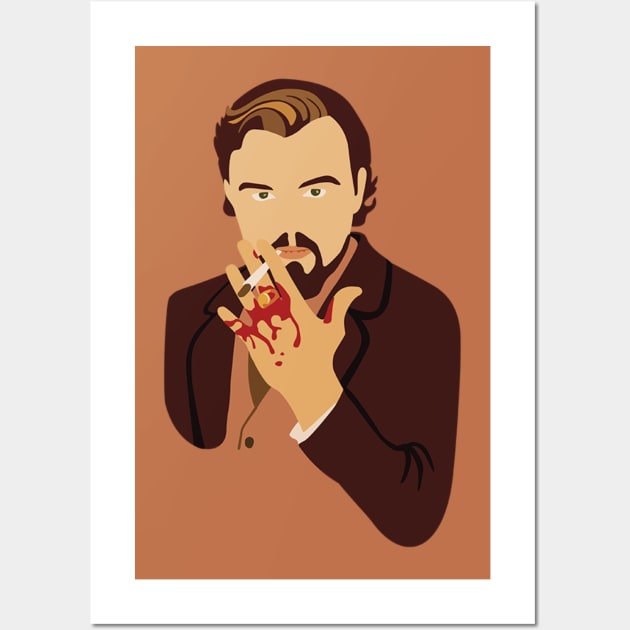 Leonardo Dicaprio as Calvin Candy (Django unchained , Quentin Tarantino) Wall Art by NOSSIKKO